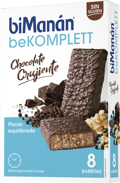biManán beKOMPLETT Barritas Chocolate Crujiente