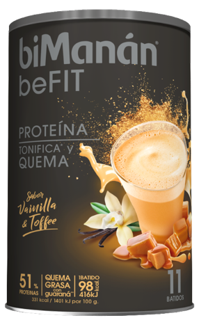 BiManán beFIT - Batido de proteína Vainilla - Toffee