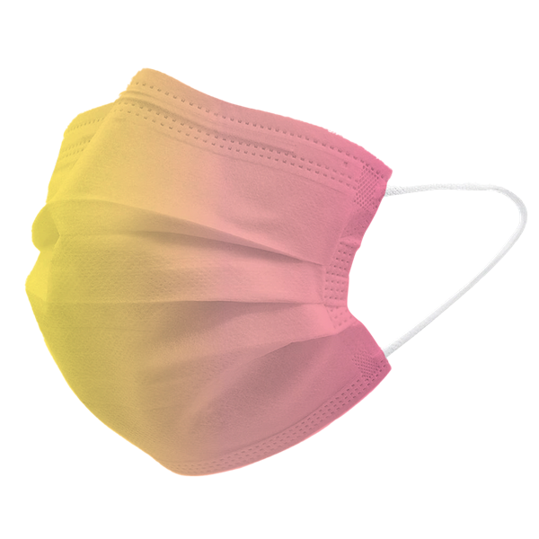 Peach surgical mask