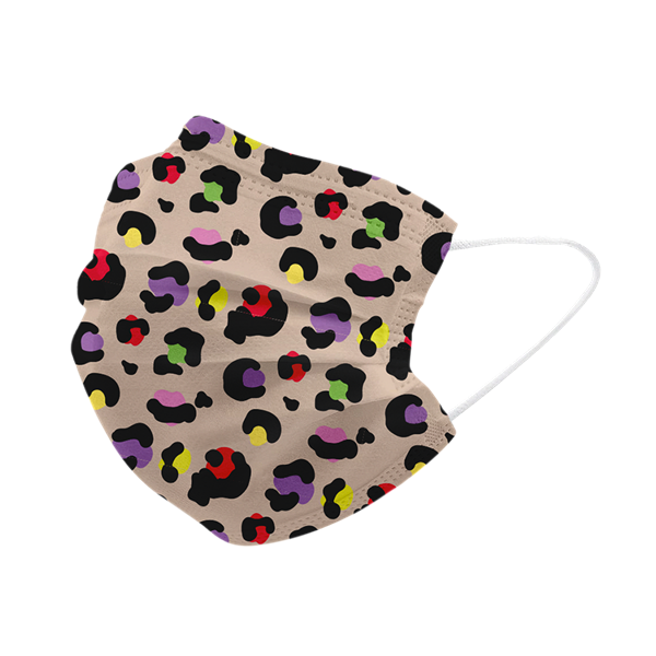 Multicolor cheetah surgical mask | KIDS