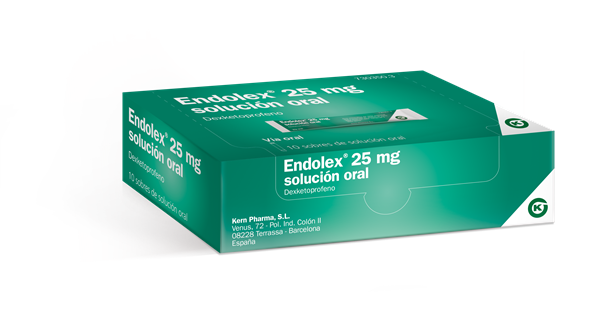ENDOLEX 25 mg solución oral 10 stick pack 