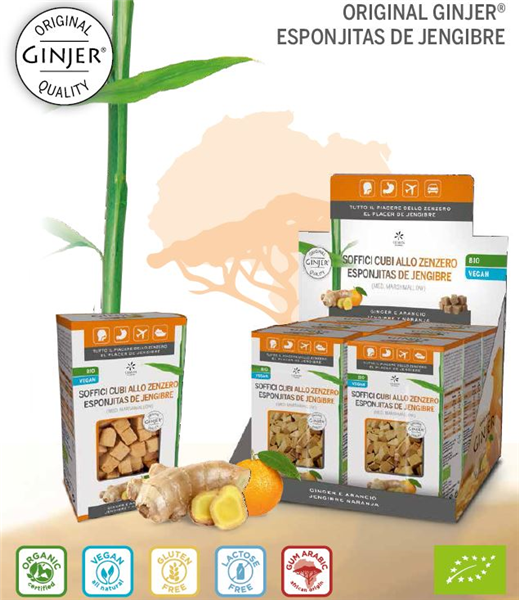 Caramelos ecológicas Ginjer-Esponjitos Bio 60g