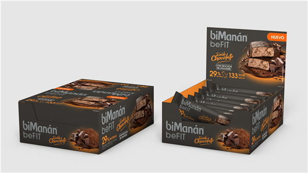 BiManán beFIT - Barrita de proteína doble chocolate 