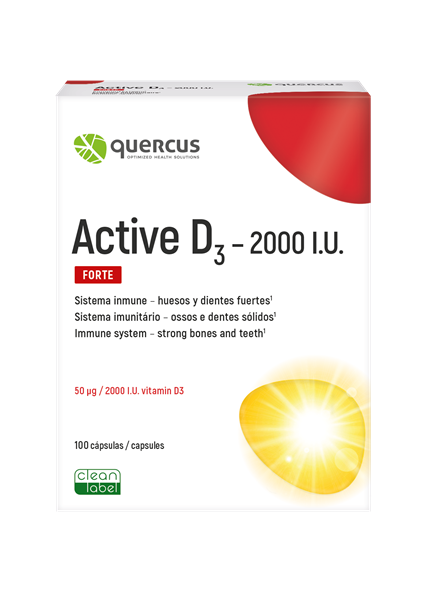 Active D3 - 2000 I.U. 100 cápsulas