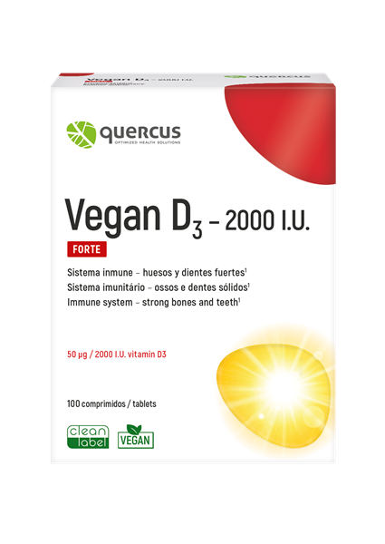 Vegan D3 - 2000 I.U. 100 comprimidos